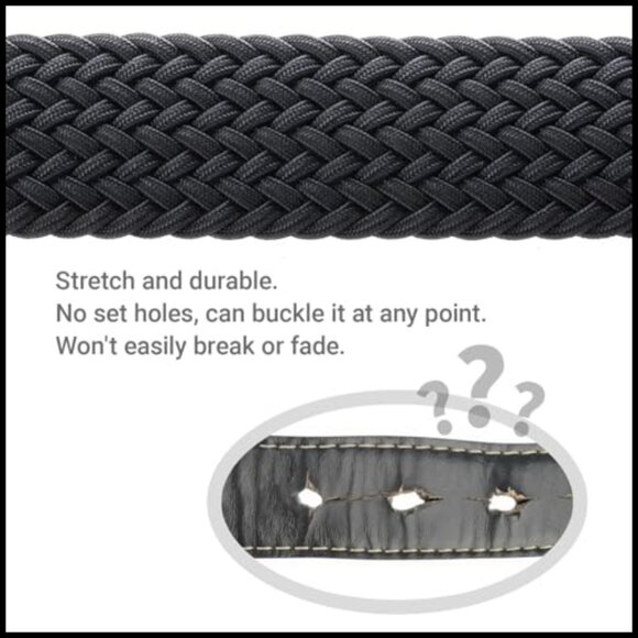 Elastic Stretch Canvas Belt No-Hole Design Fully Adjustable main image 6